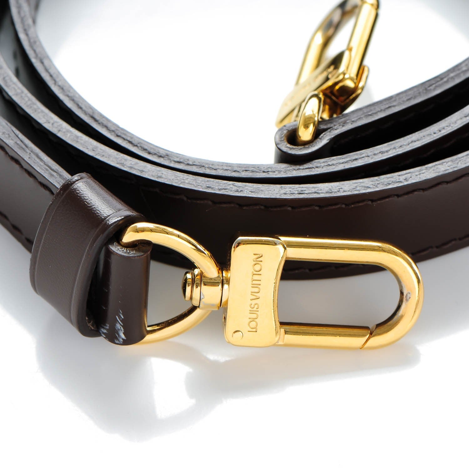 Louis Vuitton Calfskin Adjustable Speedy Bandouliere Shoulder Strap Brown 4 of 4