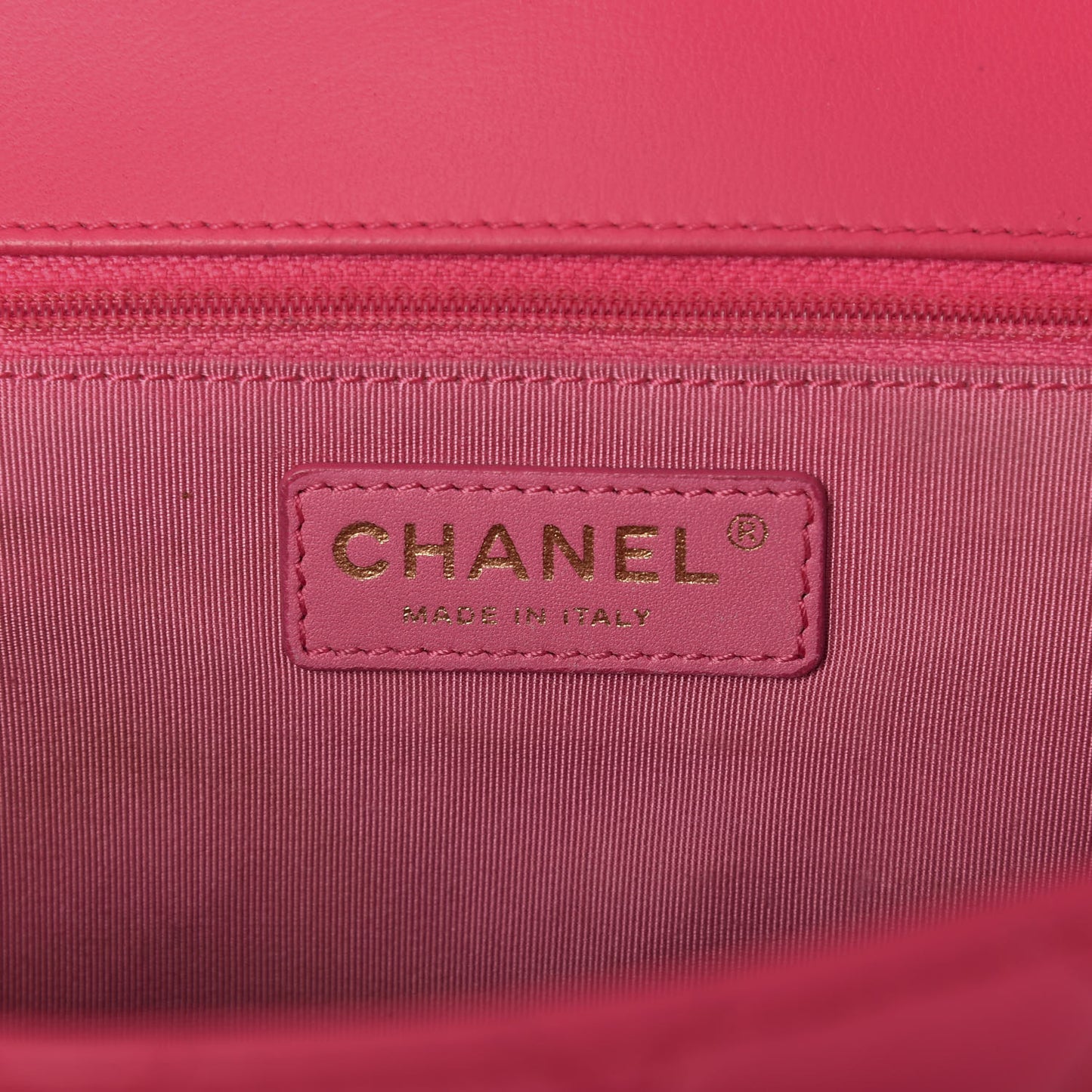 Lambskin Quilted Jumbo Mademoiselle Chic Flap Fuchsia