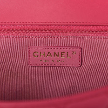 Chanel Lambskin Quilted Jumbo Mademoiselle Chic Flap Fuchsia 6 of 15