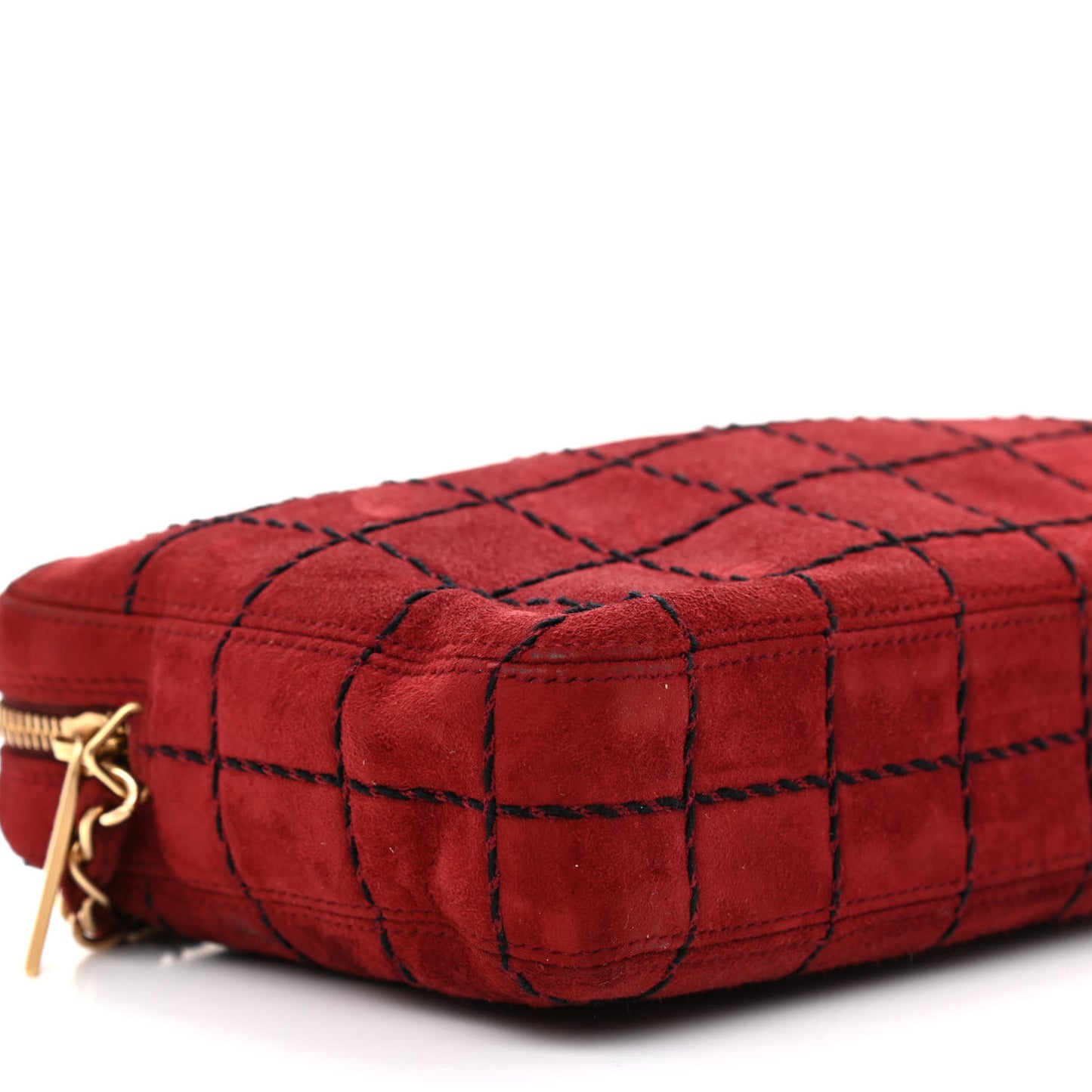 Suede Chocolate Bar Camera Case Red