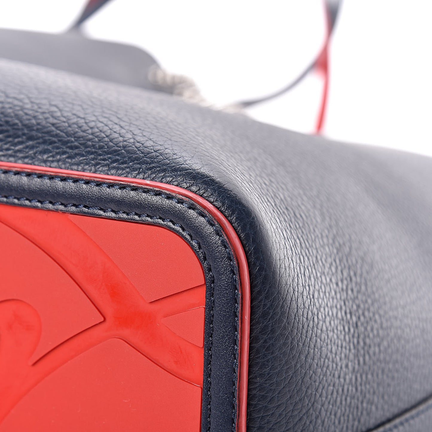 Calfskin Spikes East West Cabata Tote Navy