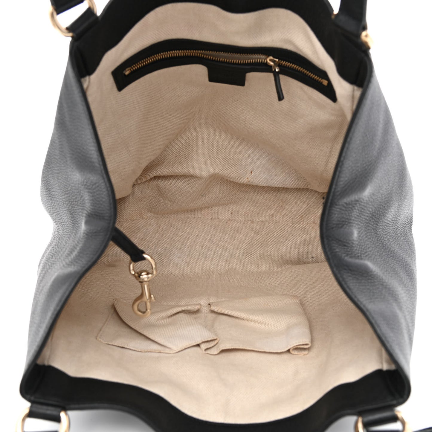 Pebbled Calfskin Medium Soho Shoulder Bag Black