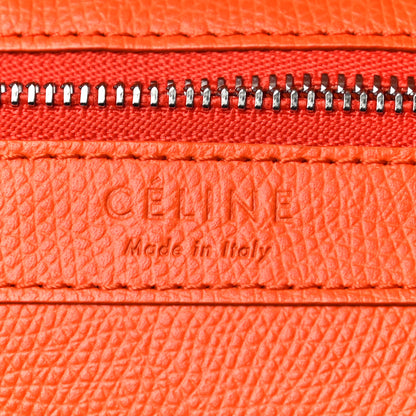 Celine Grained Calfskin Small Vertical Cabas Orange 6 of 13