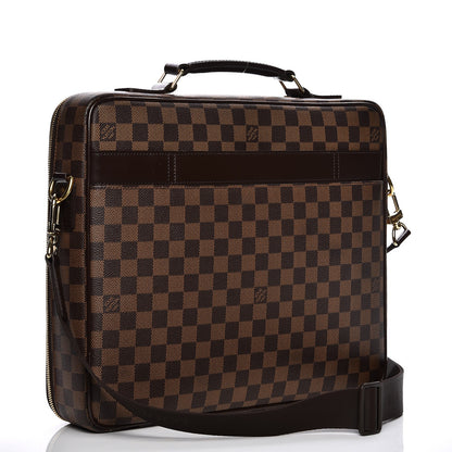 Louis Vuitton Damier Ebene Porte Ordinateur Sabana NM Computer Case 3 of 10