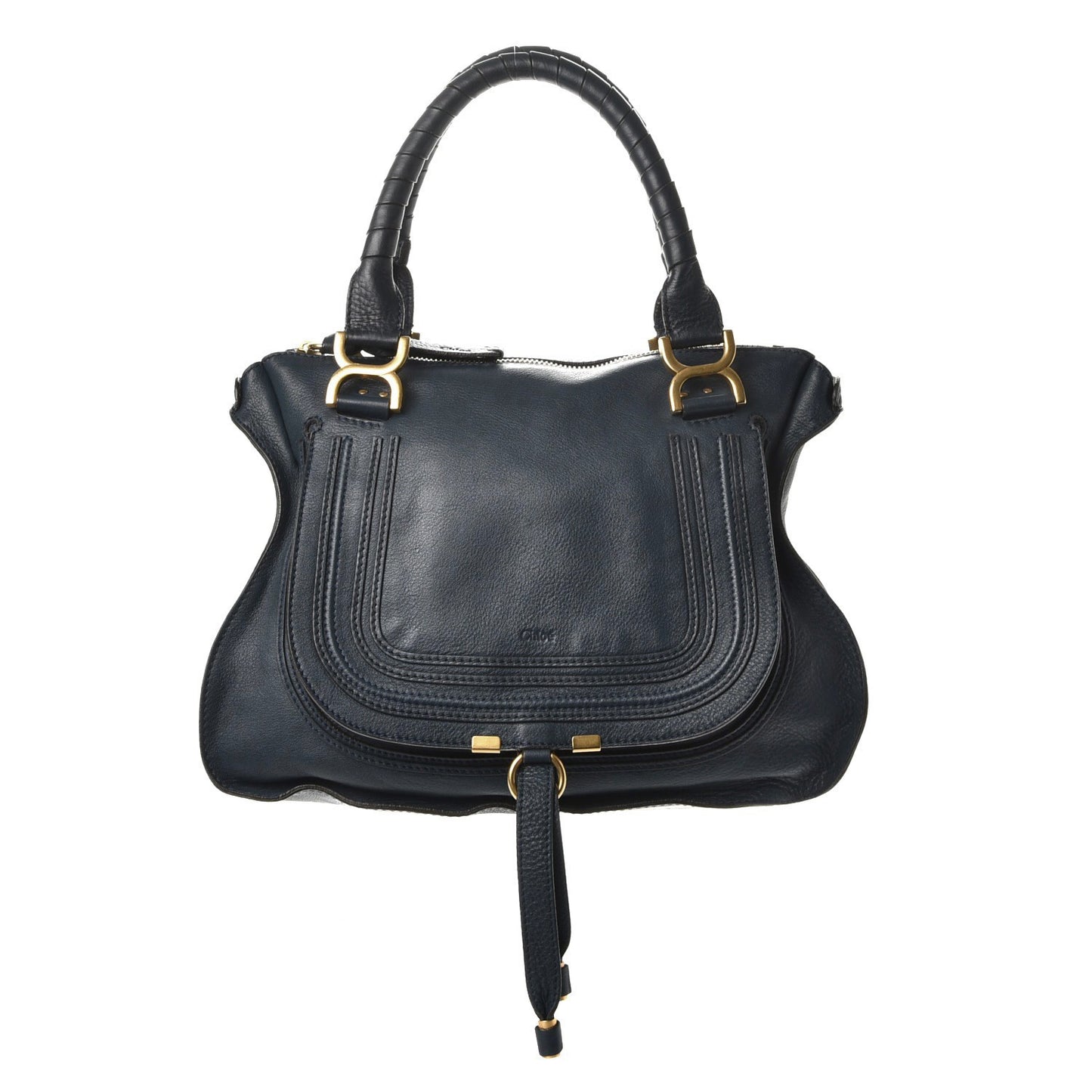 Calfskin Medium Marcie Satchel Teal