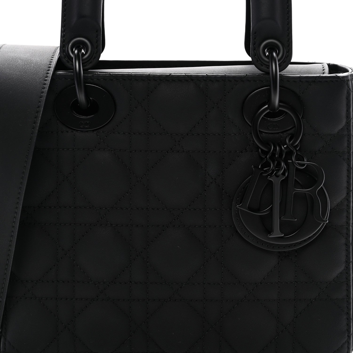 Christian Dior Ultra Matte Calfskin Cannage Small My ABCDior Lady Dior Black 8 of 10