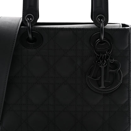 Christian Dior Ultra Matte Calfskin Cannage Small My ABCDior Lady Dior Black 8 of 10