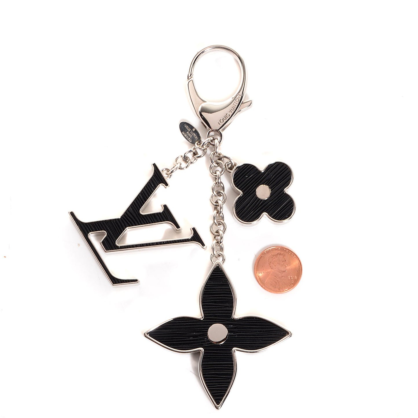 Electric Epi Fleur d'Epi Bag Charm Black
