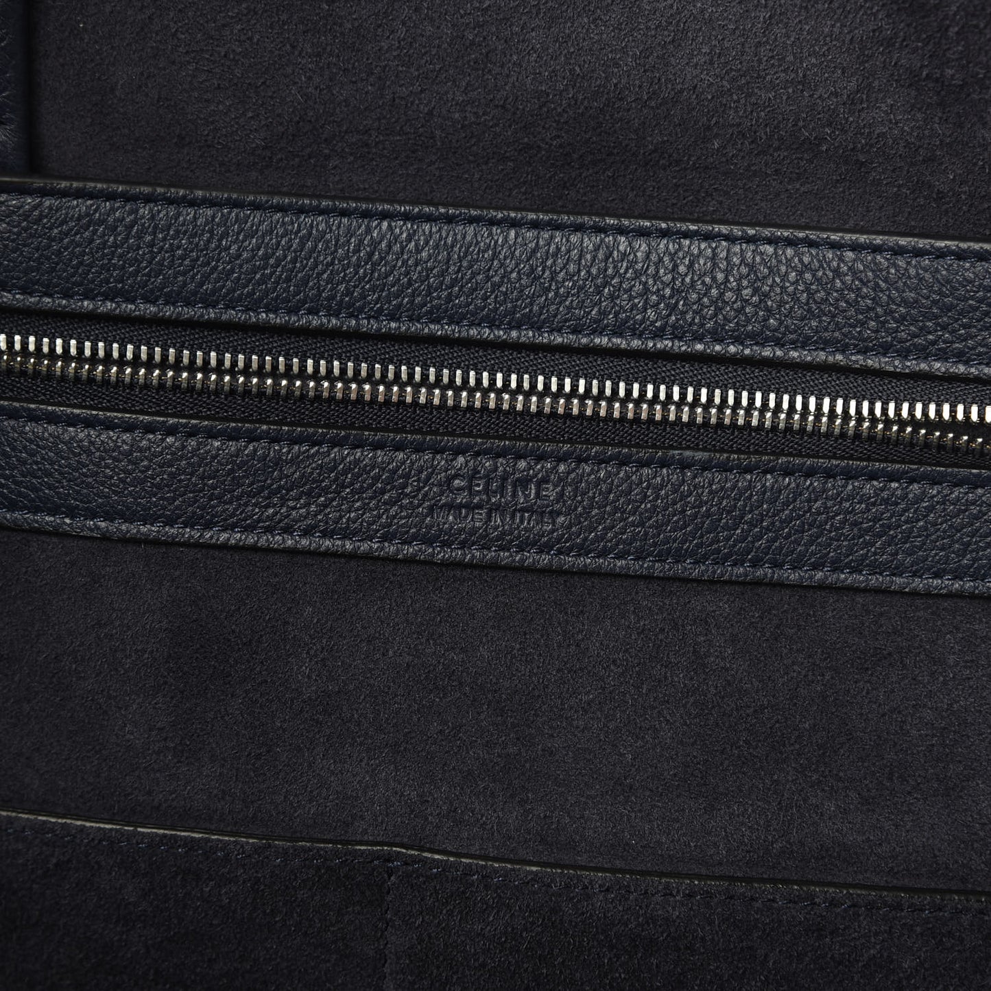 Soft Grained Calfskin Small Belt Cabas Phantom Dark Blue