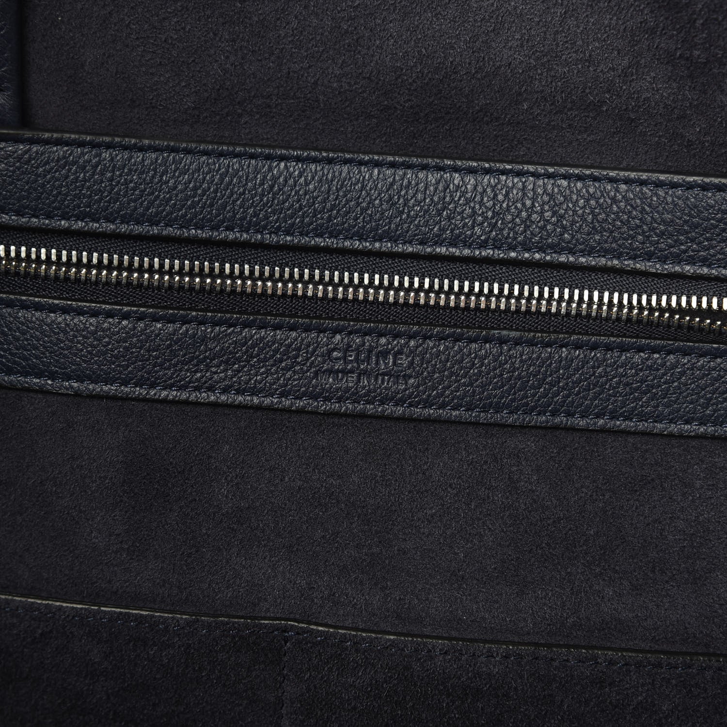 Celine Soft Grained Calfskin Small Belt Cabas Phantom Dark Blue 7 of 11