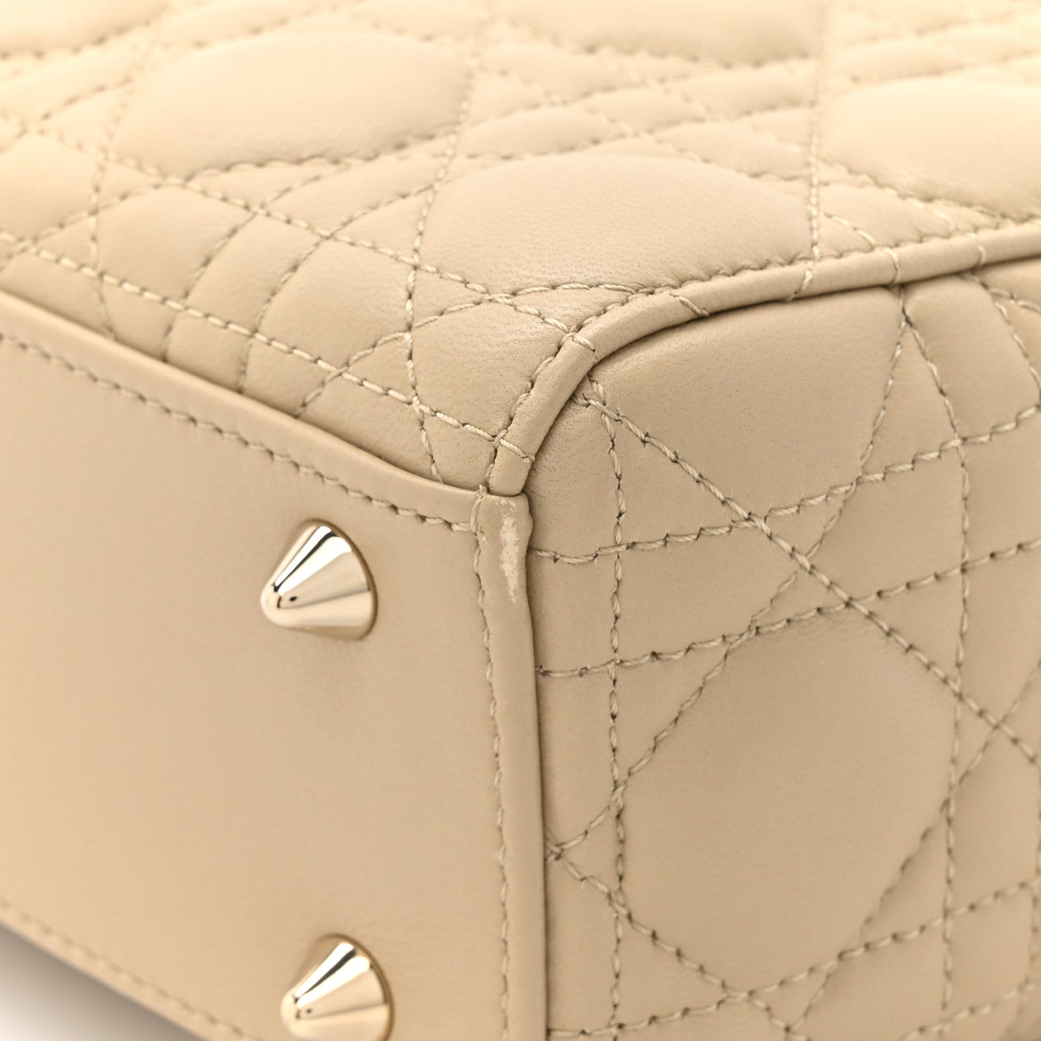 Christian Dior Lambskin Cannage Small My ABCDior Lady Dior Corda 11 of 13