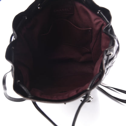 Chanel Glazed Calfskin Quilted Large Salzburg Backpack Black 4 of 9
