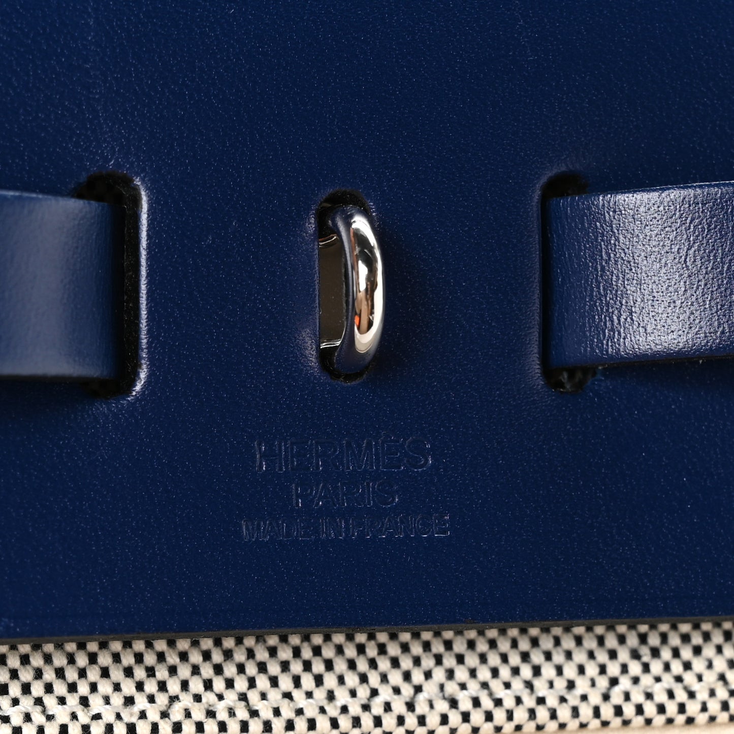Vache Hunter Toile H Brides de Gala Herbag Zip Retourne 31 PM Bleu De France Ecru Black Bleu Saphir