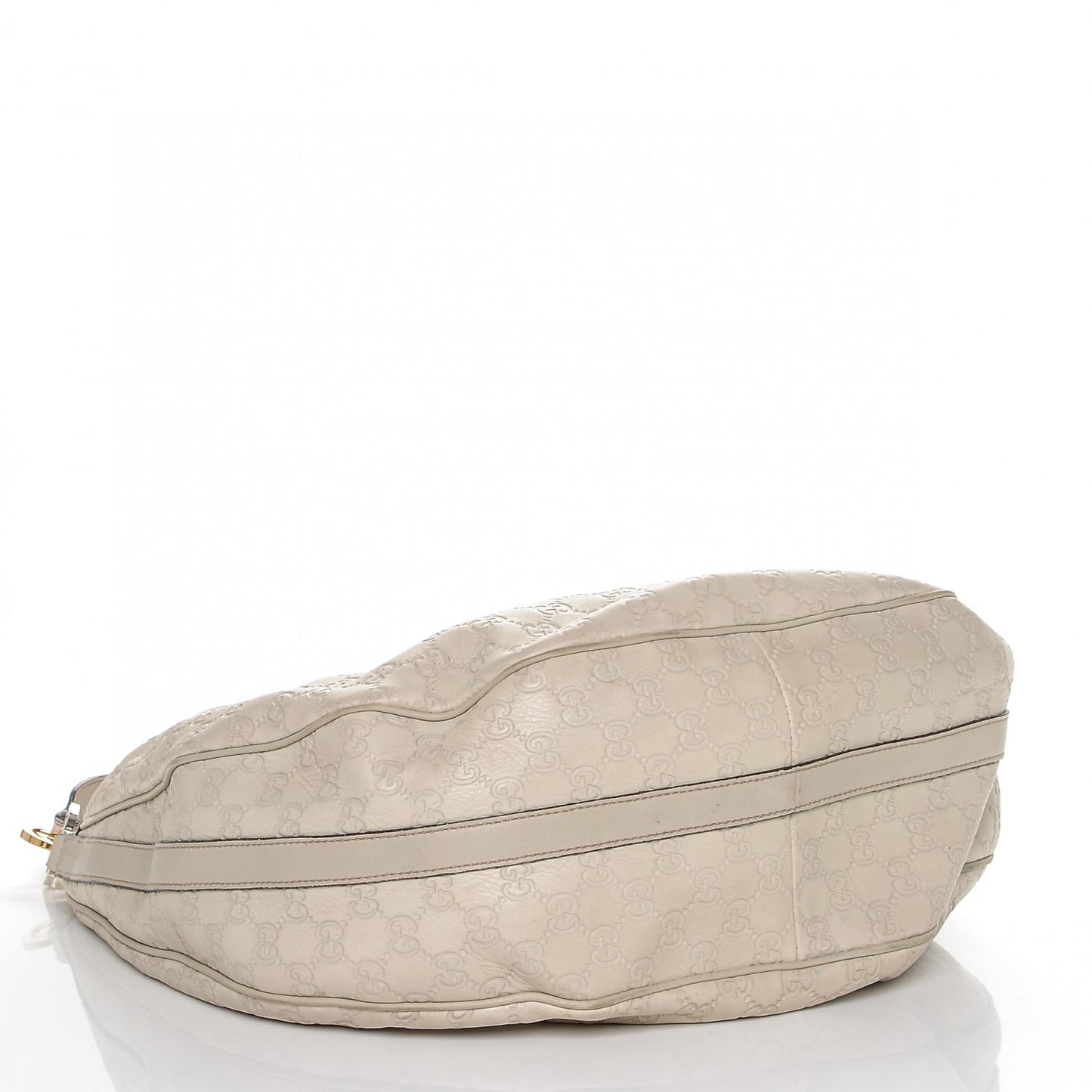 Guccissima Large GG Twins Hobo Off White