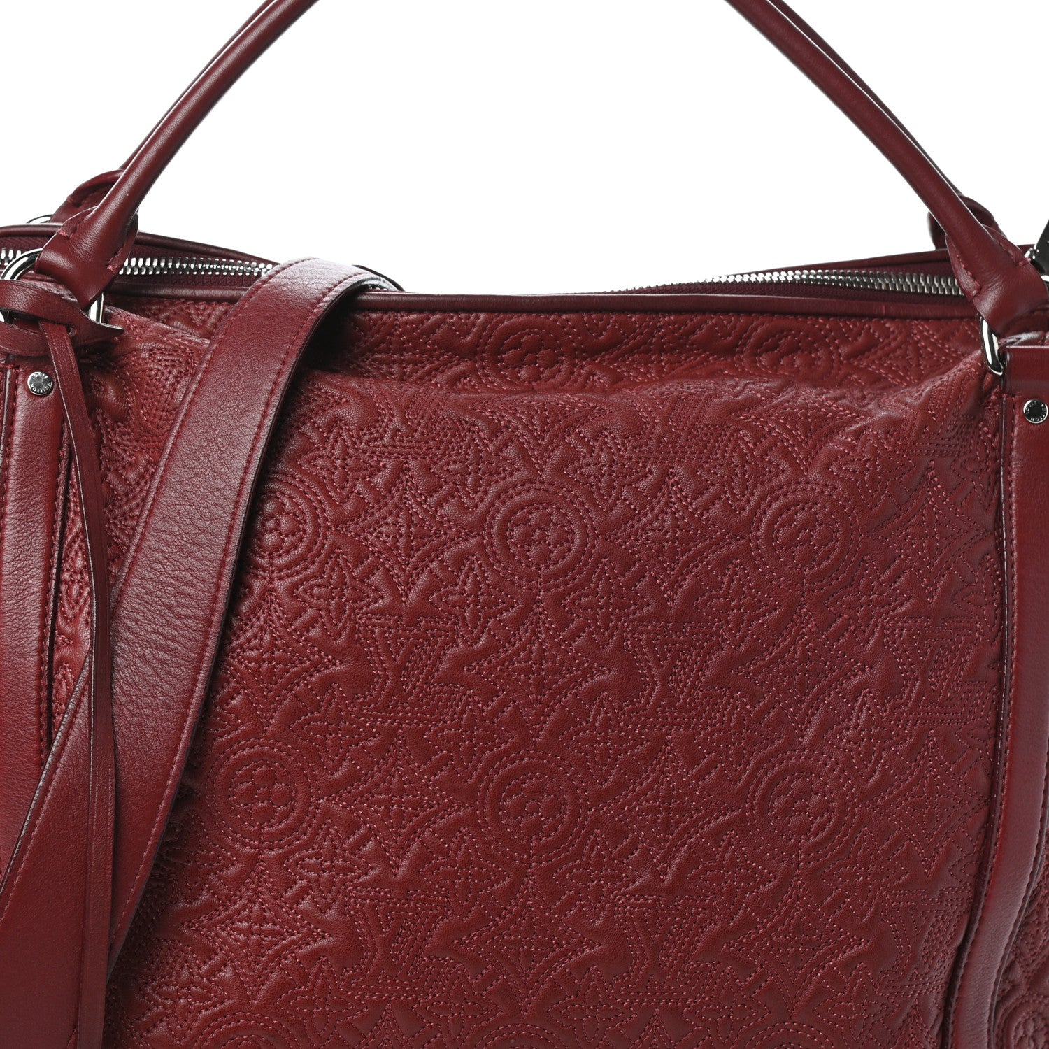 Louis Vuitton Monogram Lambskin Antheia Ixia MM Fuchsia 7 of 11