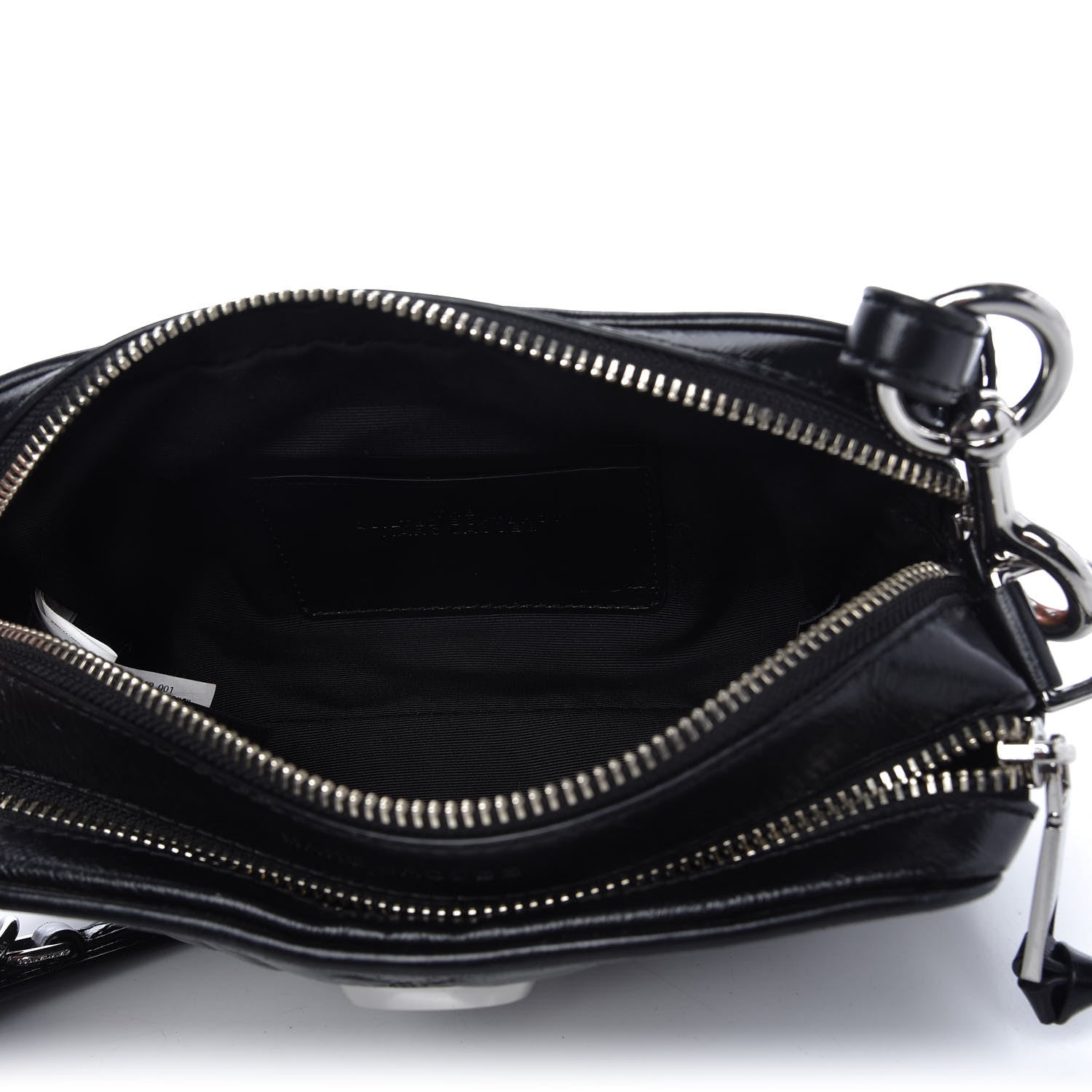 Marc Jacobs Natural Grain Calfskin Quilted The Softshot 21 Bag Black 5 of 12