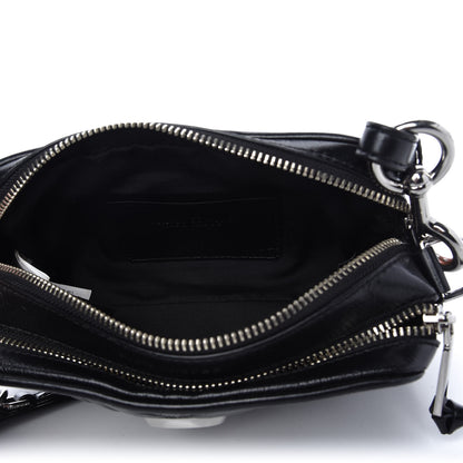 Marc Jacobs Natural Grain Calfskin Quilted The Softshot 21 Bag Black 5 of 12