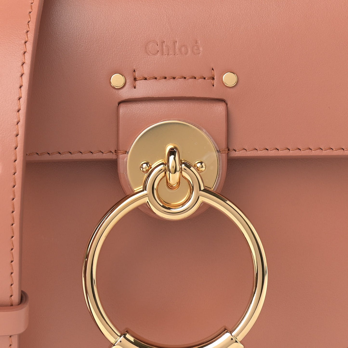 Calfskin Small Tess Bag Muted Brown