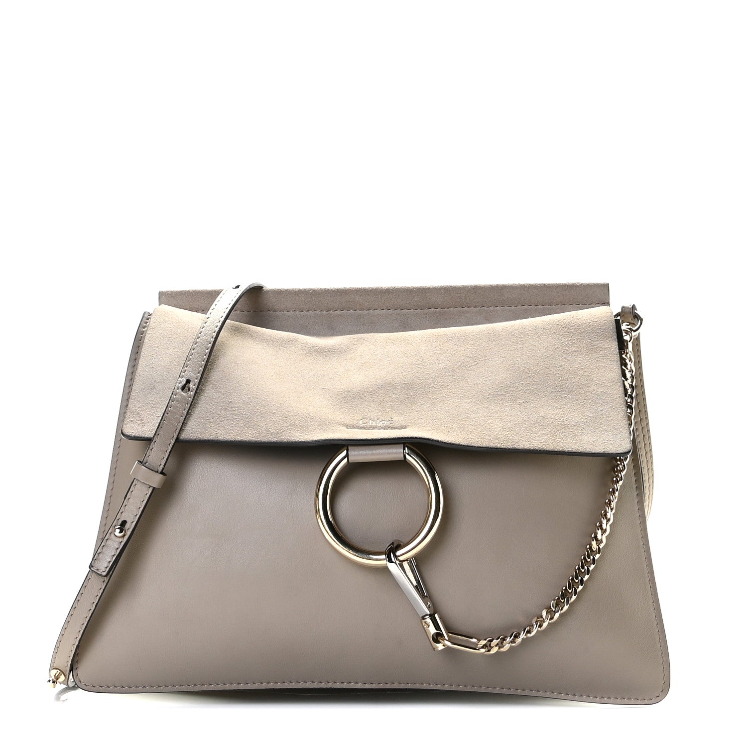 Chloe Calfskin Medium Faye Shoulder Bag Motty Grey 1 of 16