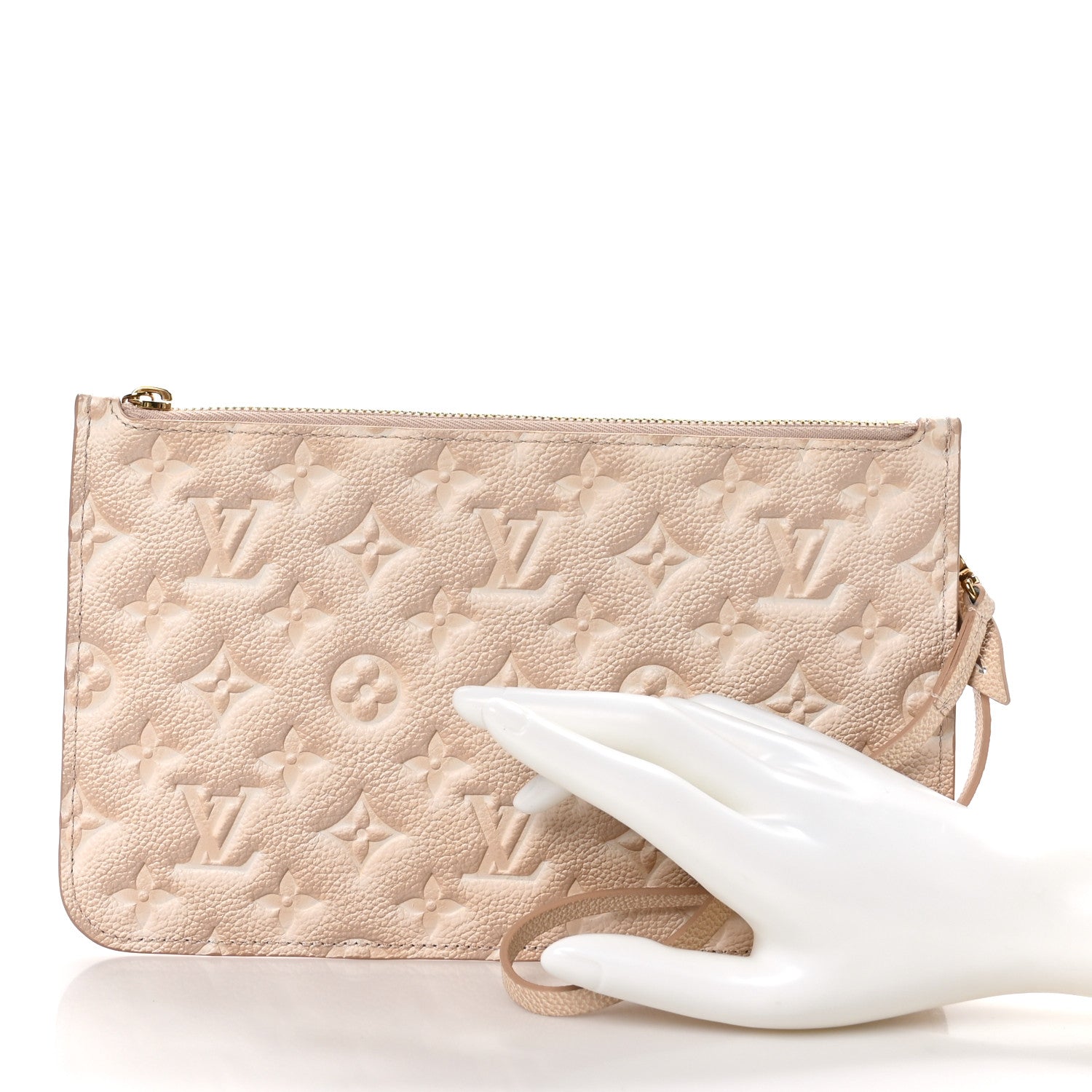 Louis Vuitton Empreinte Monogram Summer Stardust Neverfull MM Pochette Beige Clair 2 of 7