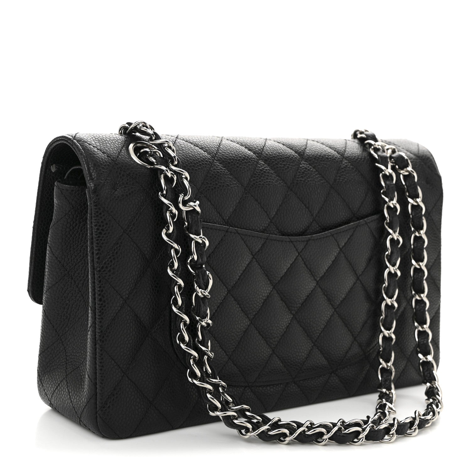 Chanel Caviar Quilted Medium Double Flap Black 3 of 10