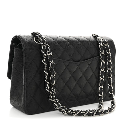 Chanel Caviar Quilted Medium Double Flap Black 3 of 10