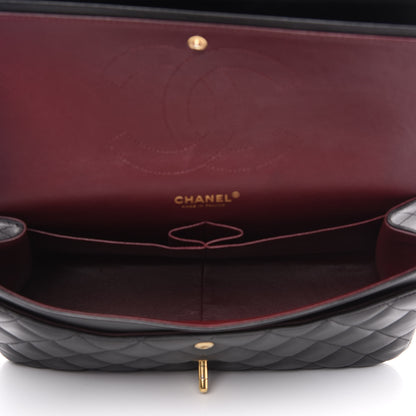 Chanel Lambskin Quilted Jumbo Double Flap Black 4 of 15