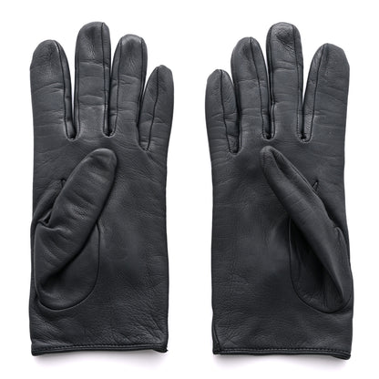 Chanel Lambskin CC Bow Gloves 7 Grey 2 of 4