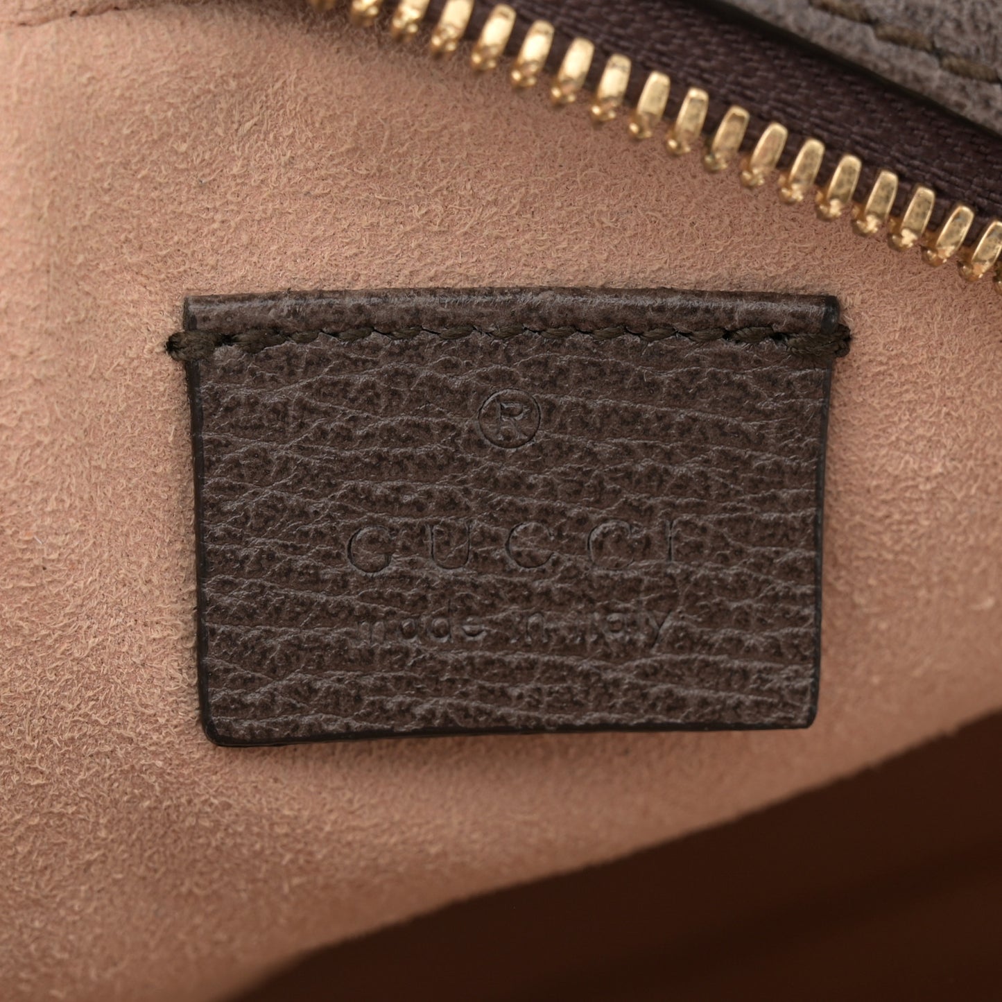 GG Supreme Monogram Web Mini Ophidia Round Shoulder Bag Brown