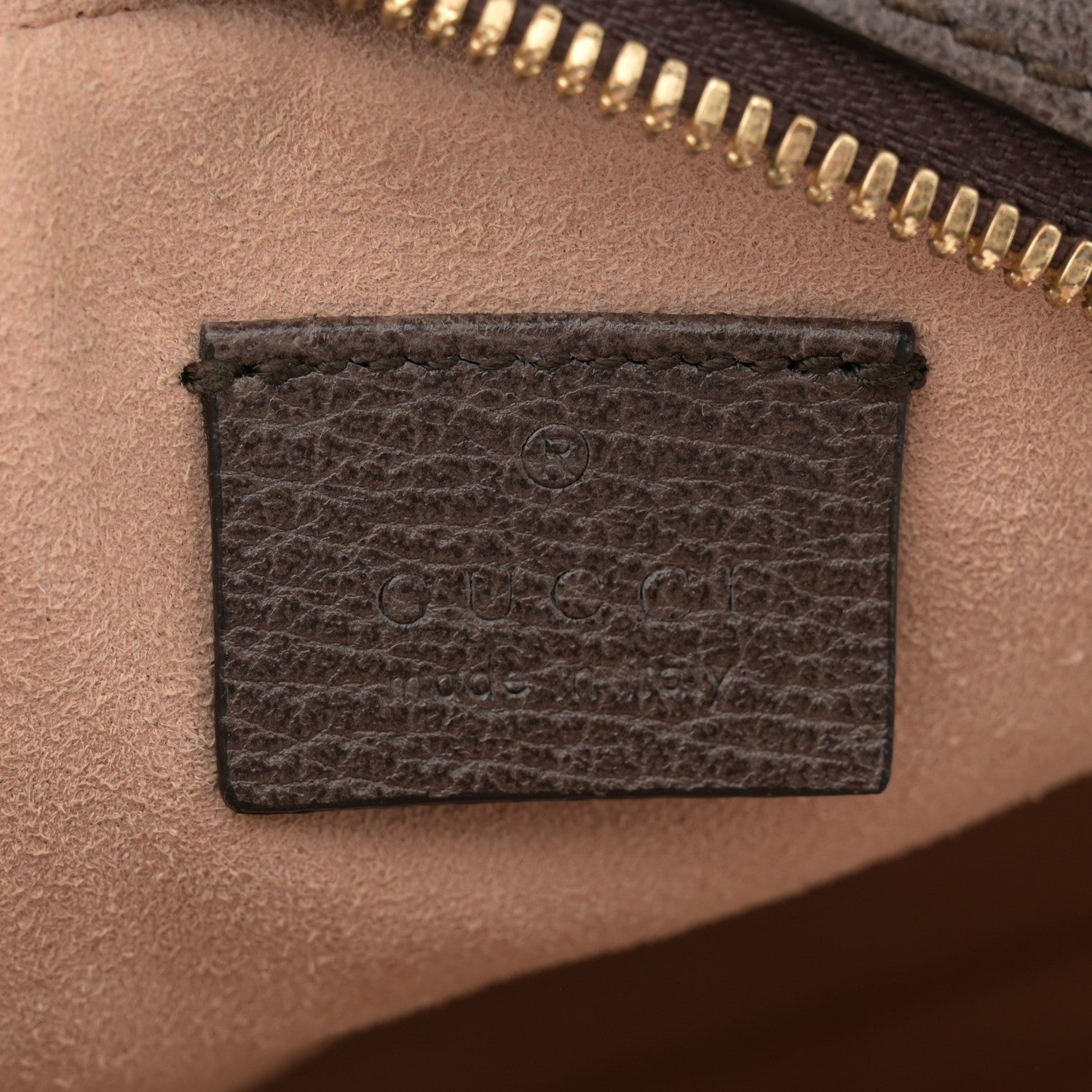 Gucci GG Supreme Monogram Web Mini Ophidia Round Shoulder Bag Brown 6 of 11