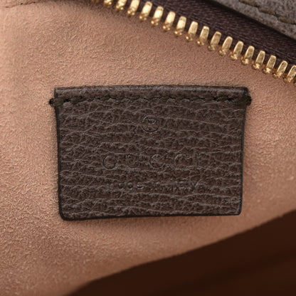 Gucci GG Supreme Monogram Web Mini Ophidia Round Shoulder Bag Brown 6 of 11