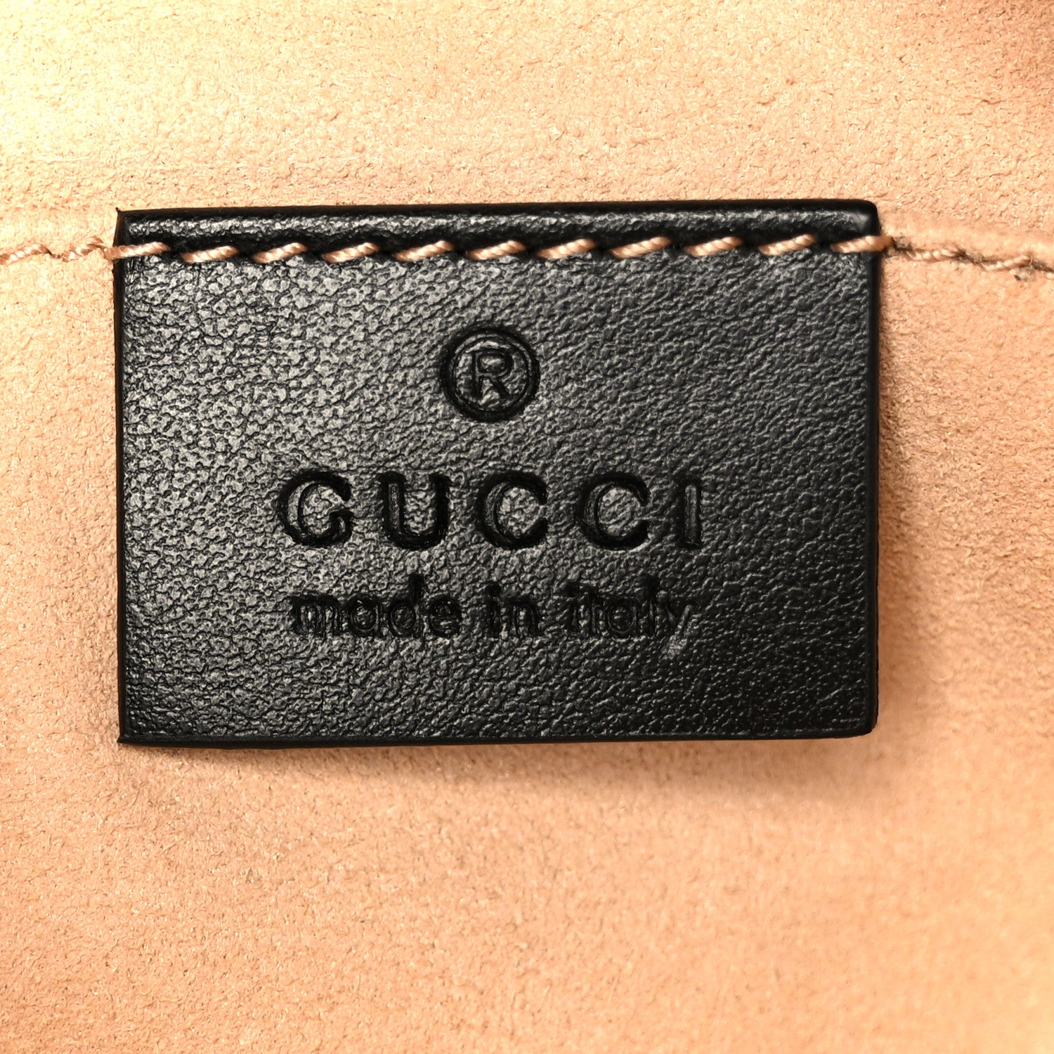 Gucci Calfskin Matelasse Small GG Marmont Chain Shoulder Bag Black 6 of 12