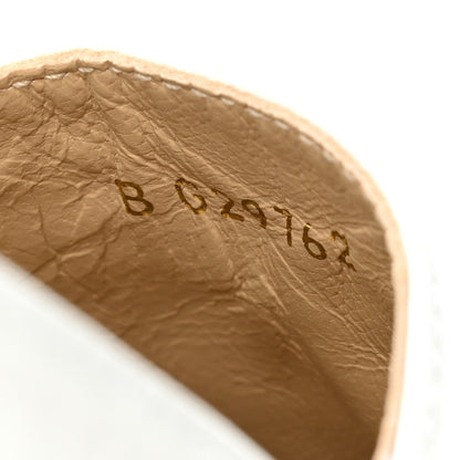 Chanel Distressed Patent CC Espadrilles 40 White Silver 8 of 8