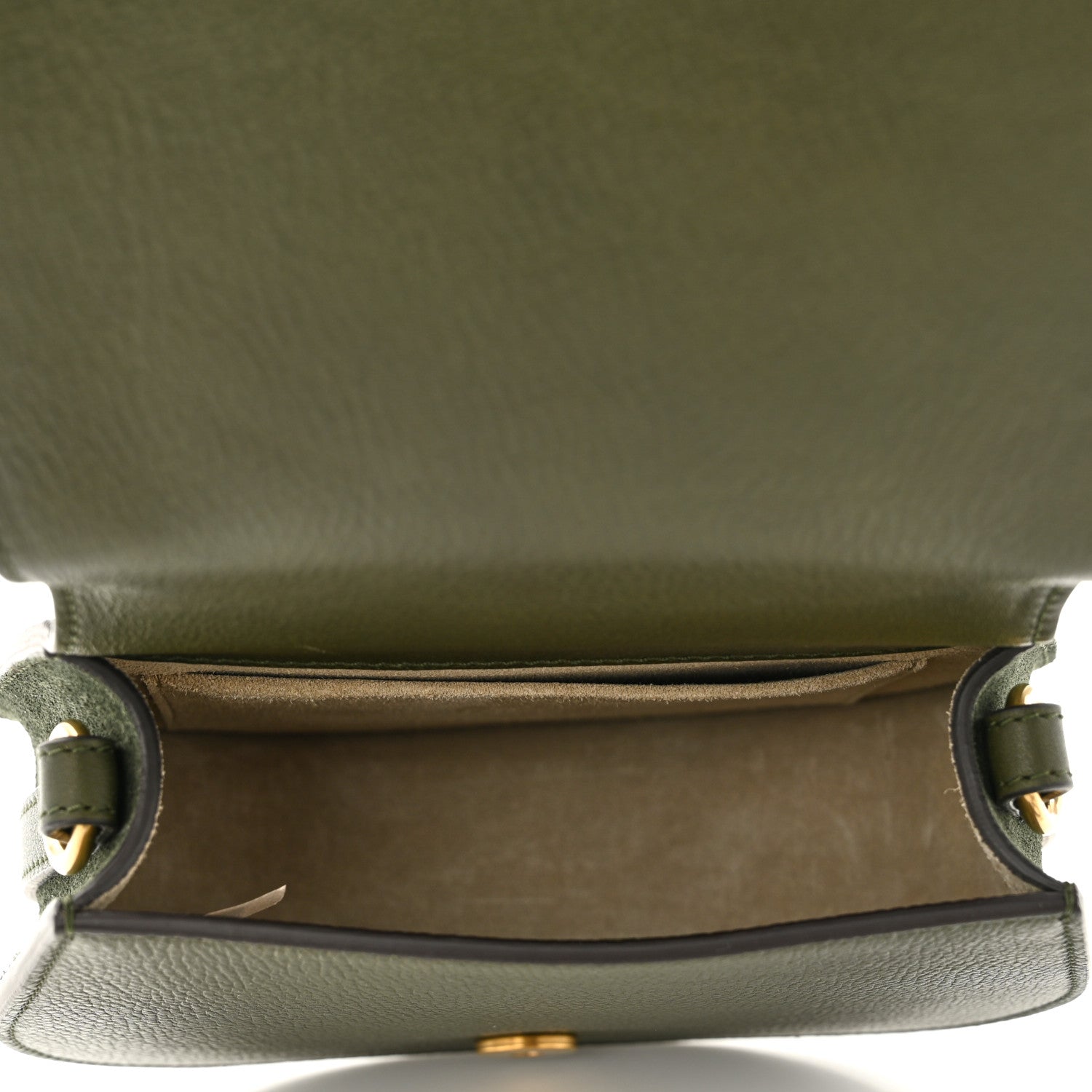 Chloe Calfskin Suede Small Nile Bracelet Bag Forest Green 5 of 11