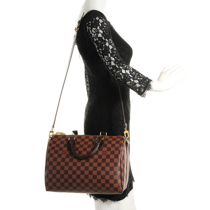 Louis Vuitton Damier Ebene Speedy Bandouliere 30 2 of 8
