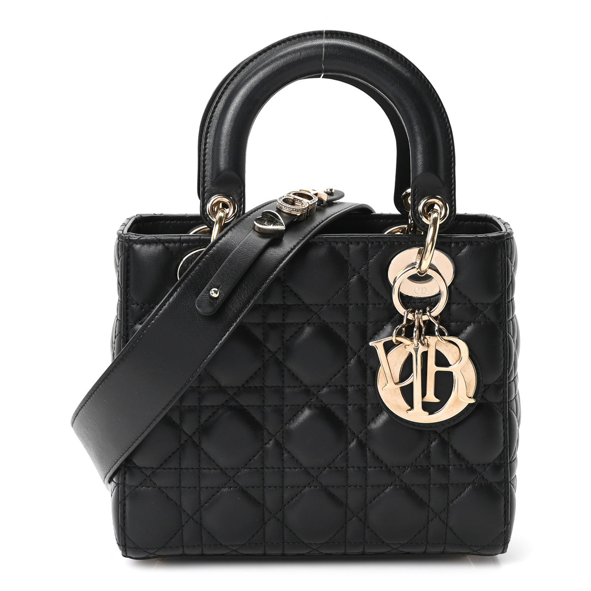 Christian Dior Lambskin Cannage Small My ABCDior Lady Dior Black 1 of 11
