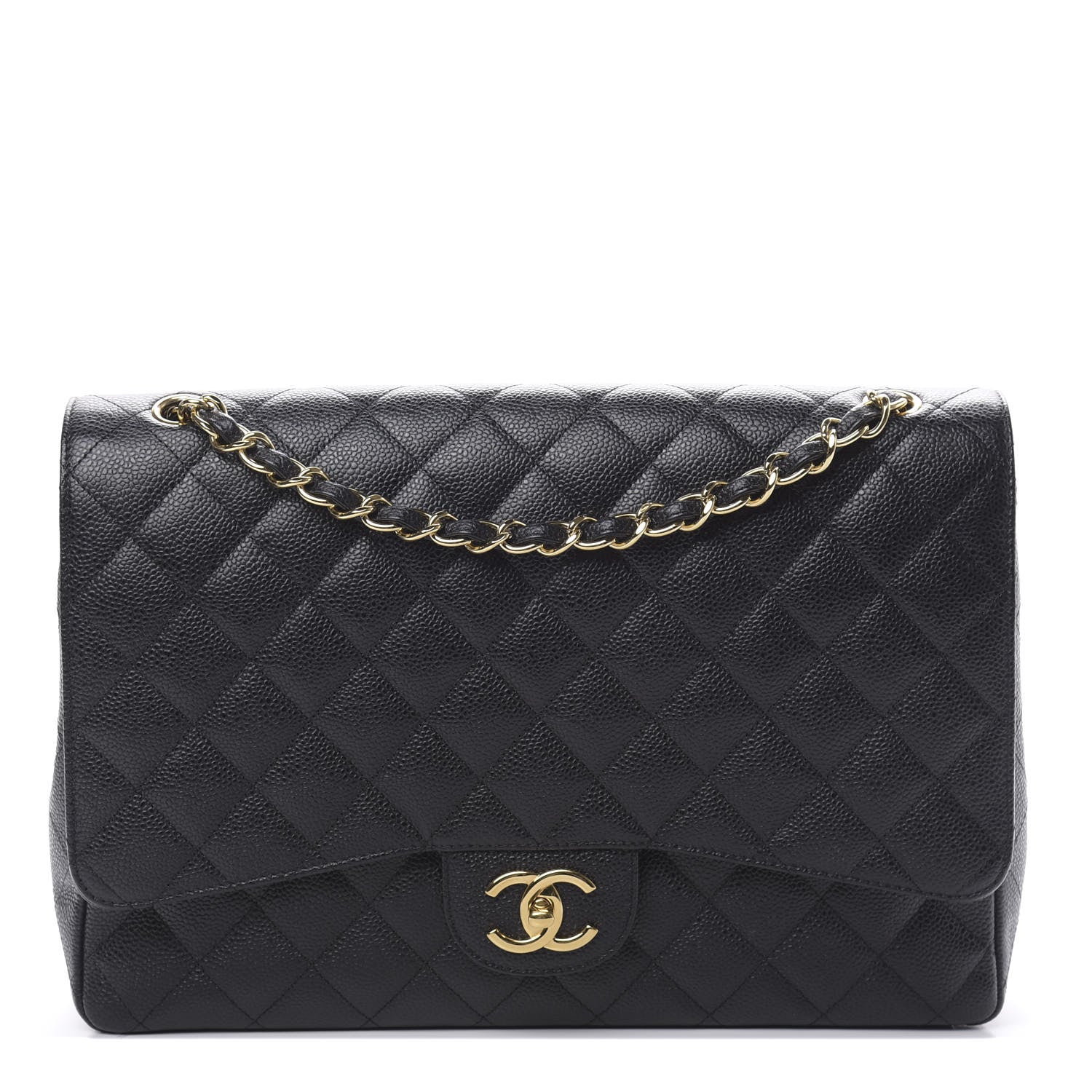 Chanel Caviar Quilted Maxi Double Flap Black 1 of 13