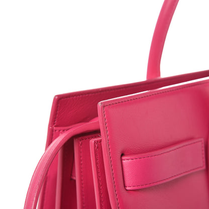 Saint Laurent Calfskin Small Sac De Jour Lipstick Fuchsia 18 of 19