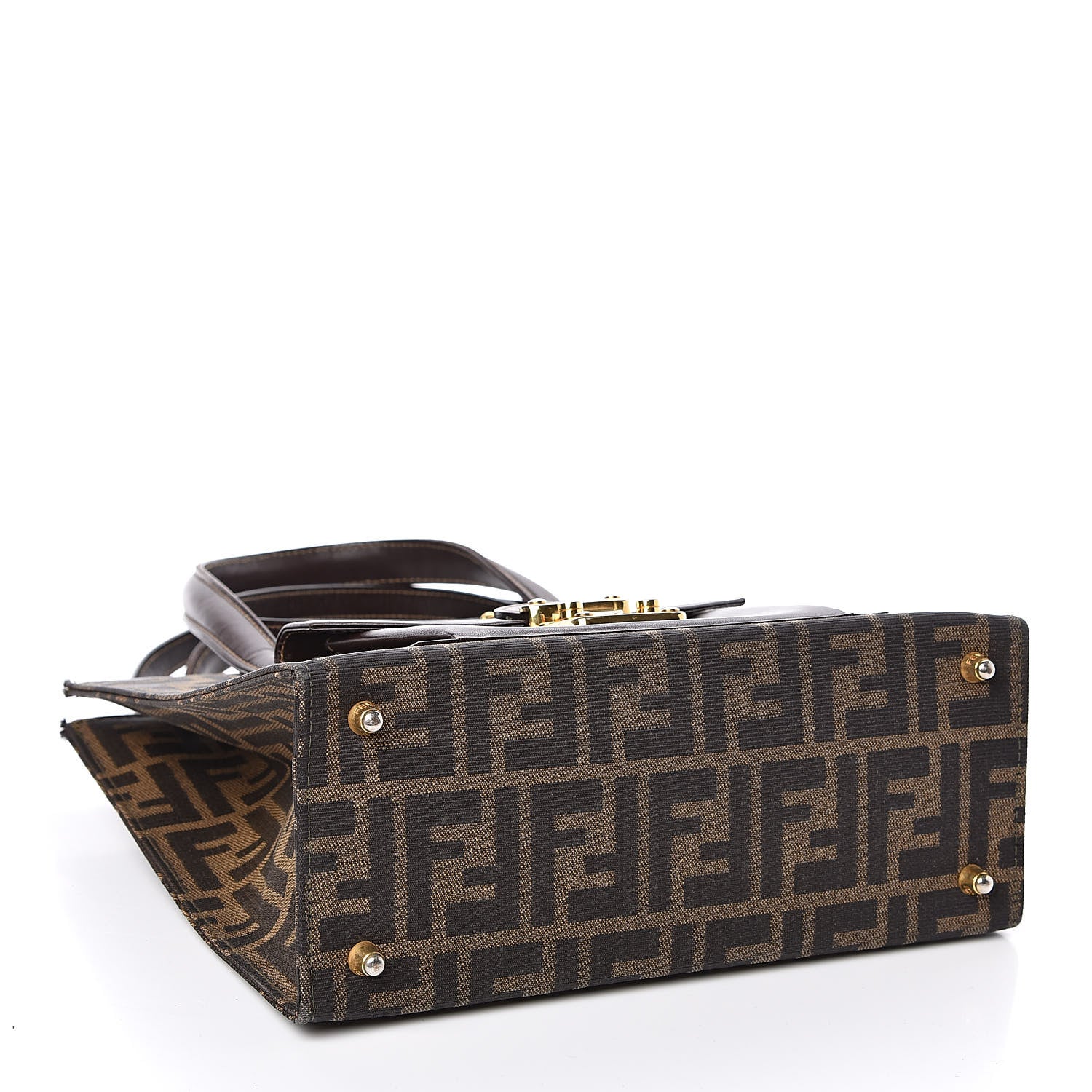 Fendi Zucca Pocket Tote Tobacco 4 of 11