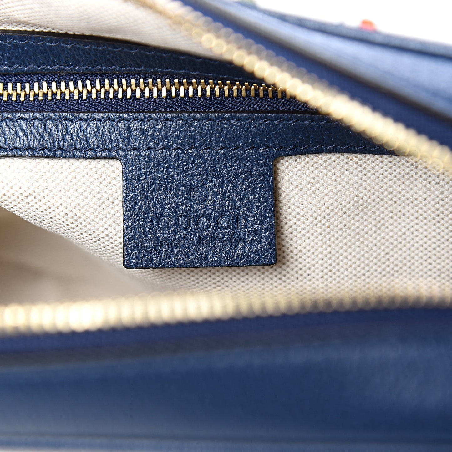 Canvas Flora Floral Shoulder Bag White Blue Agata Mulitcolor
