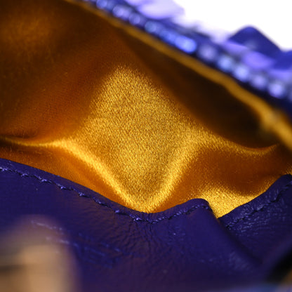Fendi Sequin Paillettes Shiny Nappa Sex and the City Nano Baguette Charm Viola Purple Rain 6 of 14