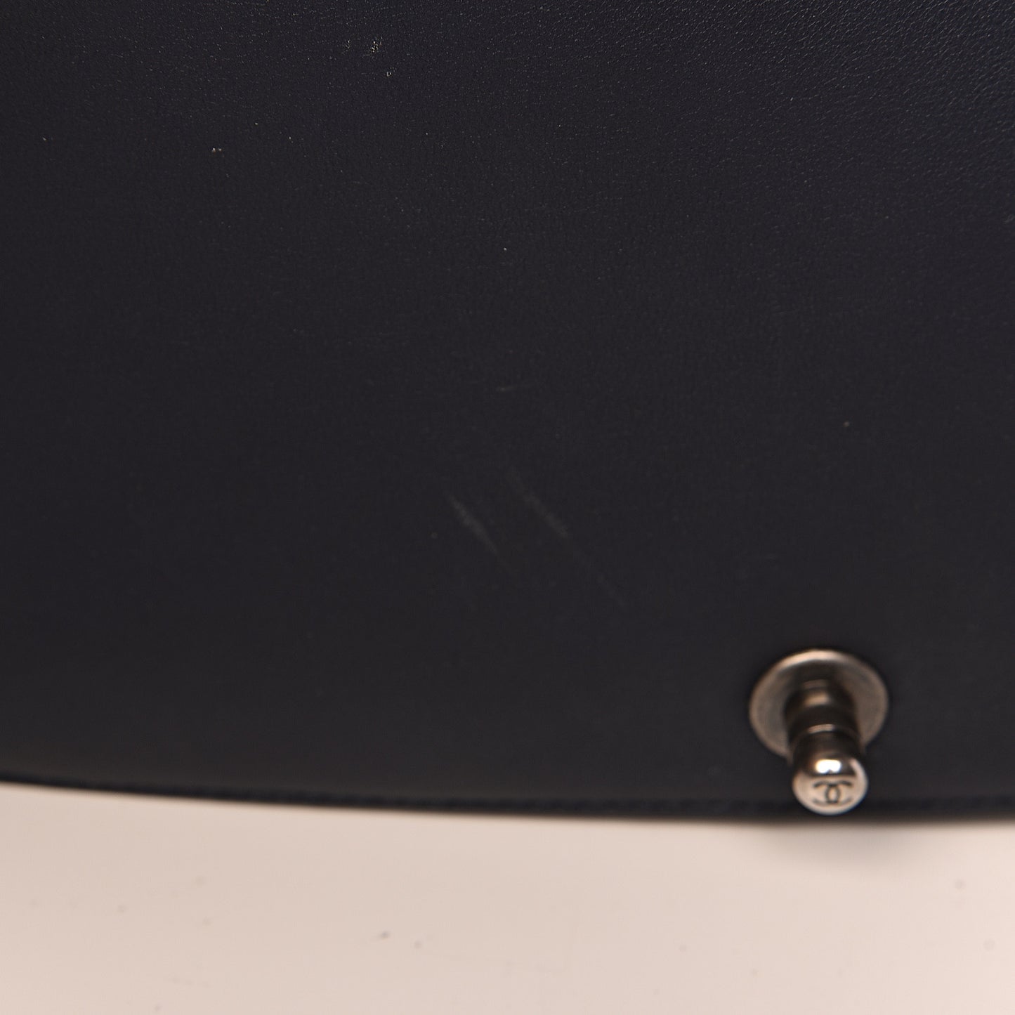 Velvet Tweed Quilted New Medium Boy Flap Dark Navy Blue