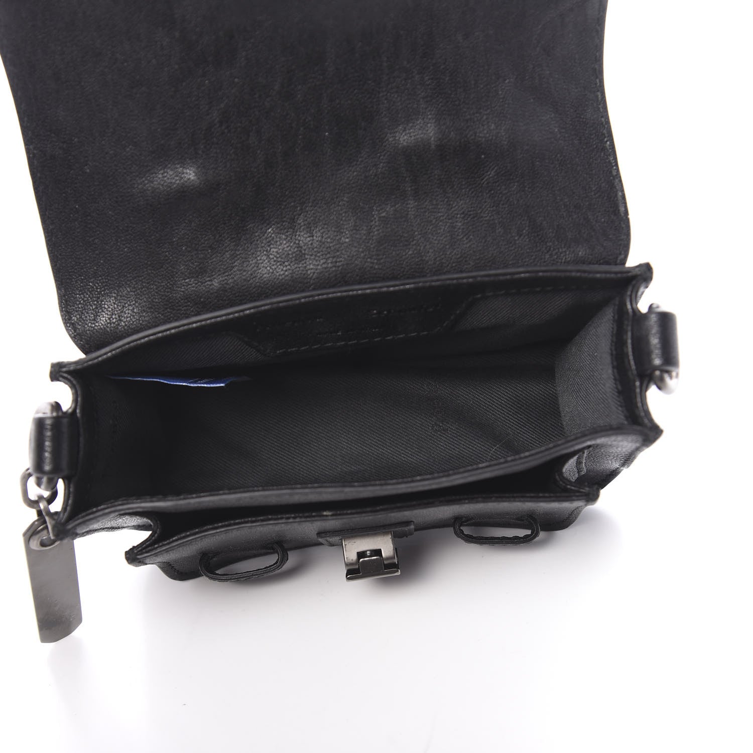 Proenza Schouler Lambskin Micro PS1 Satchel Black 5 of 9