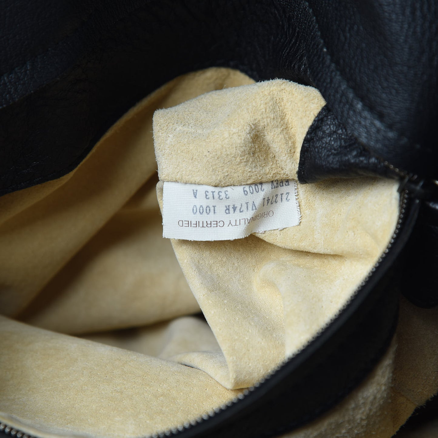 Cervo Deerskin Large Hobo Black