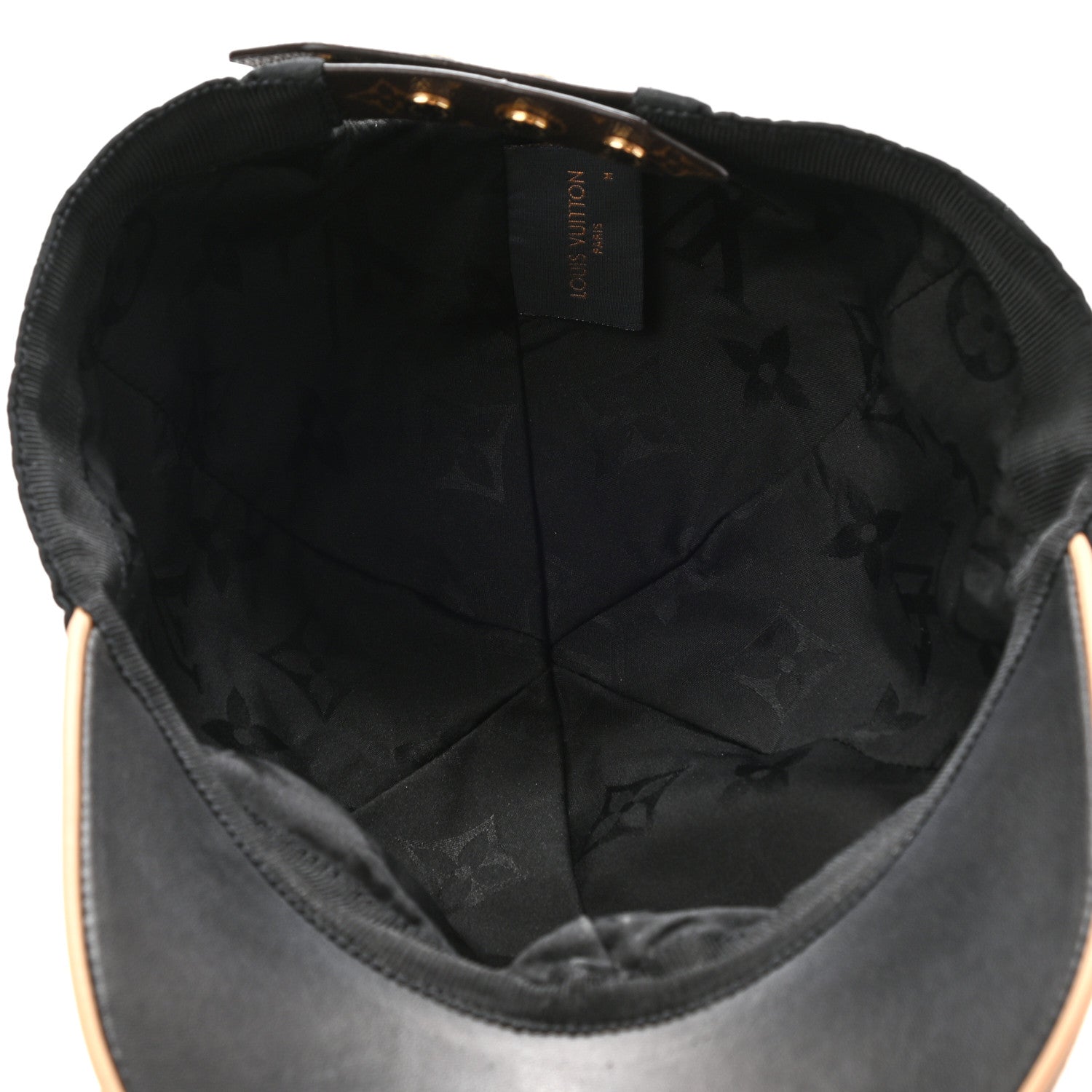 Louis Vuitton Polyester Silk Monogram LV Get Ready Cap M Black 7 of 10