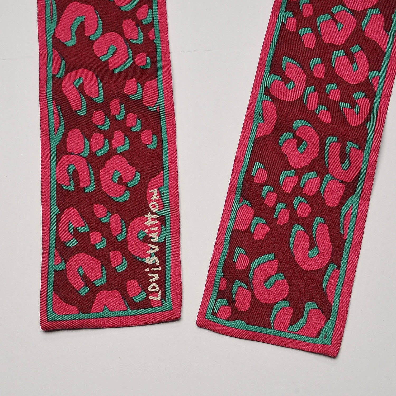 Louis Vuitton Silk Leopard Bandeau Rouge Fauviste 3 of 6