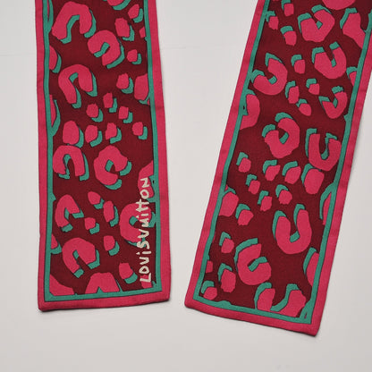 Louis Vuitton Silk Leopard Bandeau Rouge Fauviste 3 of 6