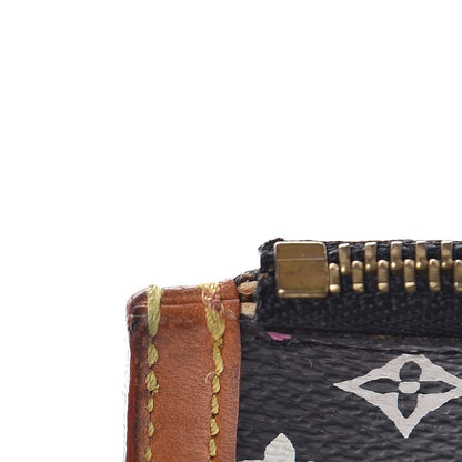 Louis Vuitton Monogram Multicolor Key Pouch Black 8 of 9