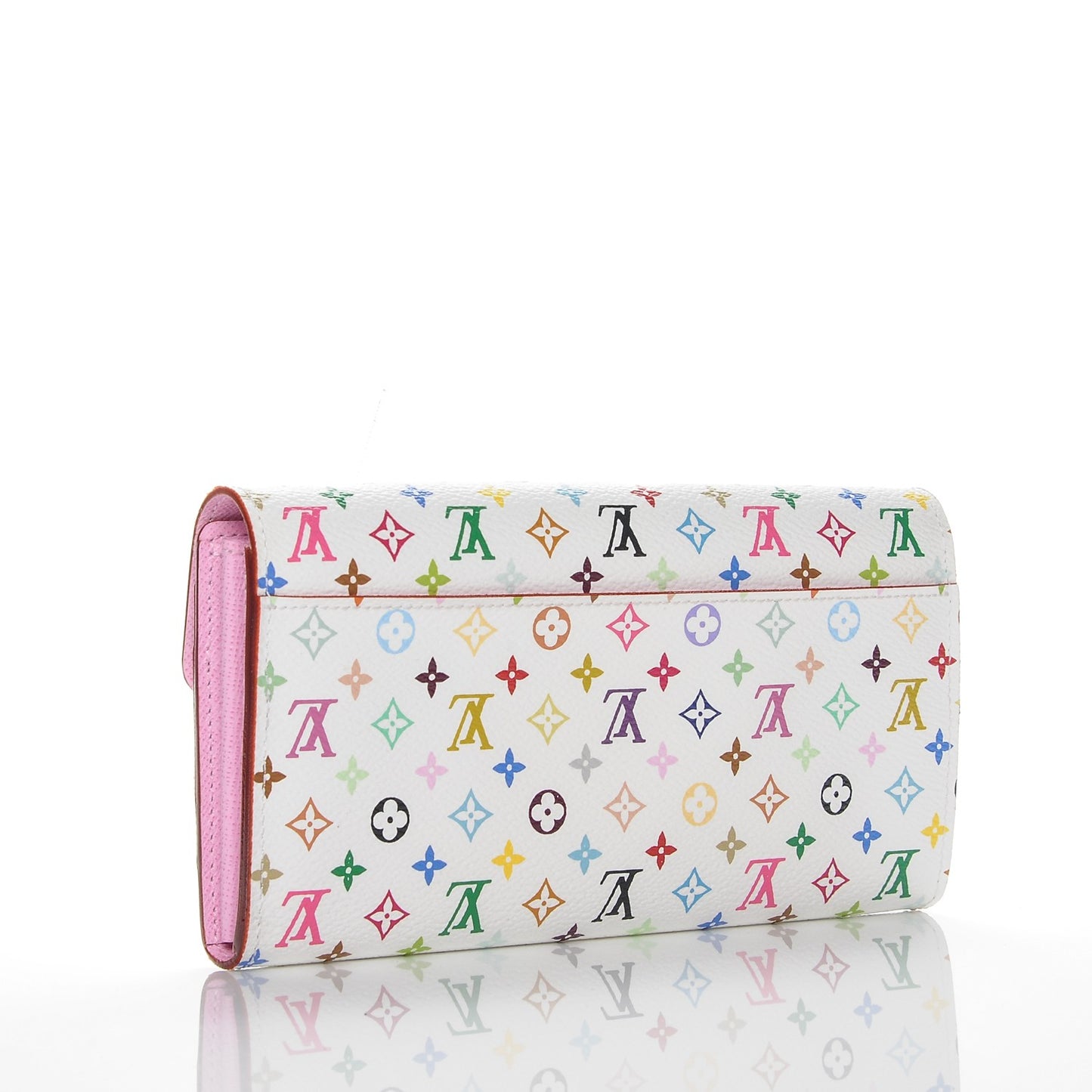 Monogram Multicolor Sarah Wallet NM White Litchi