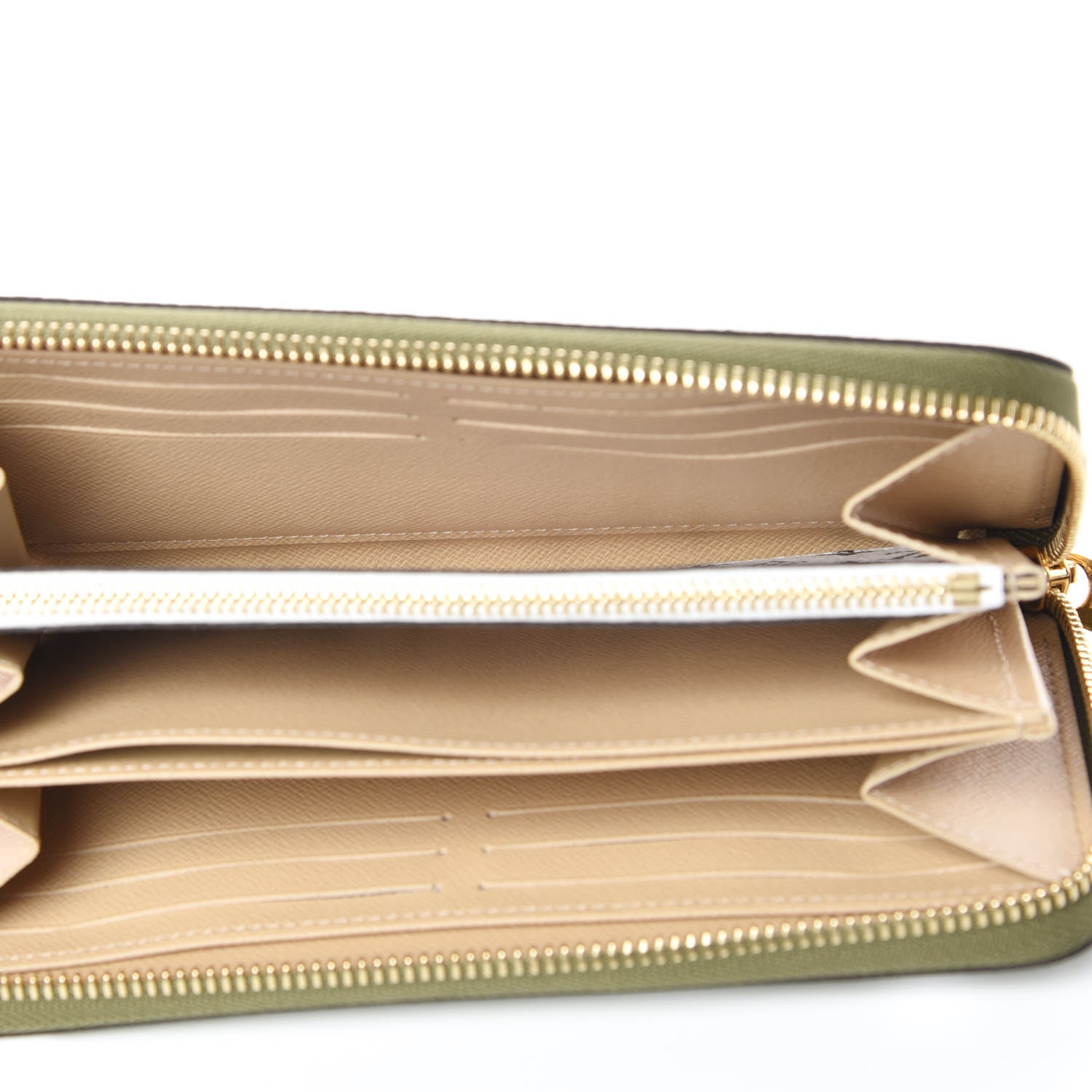 Louis Vuitton Monogram Giant Zippy Wallet Kaki White 5 of 8